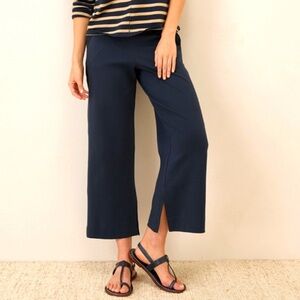 Pact XXL NEW Organic Cotton Airplane Wide Leg Pant Navy Lounge Comfy Minimal